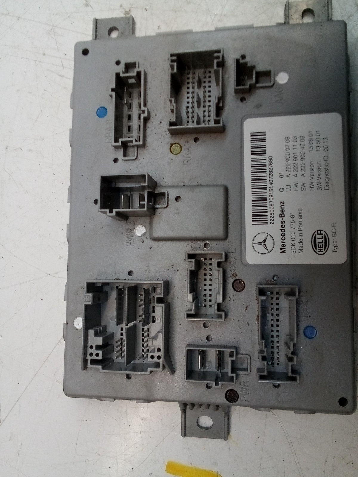 MERCEDES S-CLASS REAR SAM CONTROL MODULE W222 A2229009708 FM00767