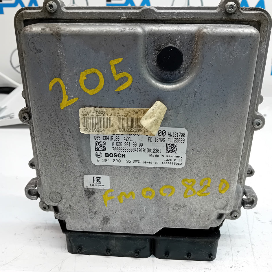 MERCEDES  C CLASS W205 W213 2018 ENGINE  ECU CONTROL MODULE A626900000 FM00820