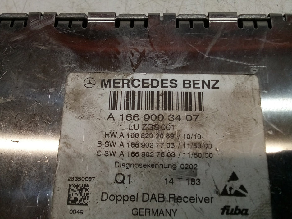 MERCEDES BENZ M-CLASS W166 2013 DIGITAL RADIO CONTROL UNIT A1669003407 FM00803