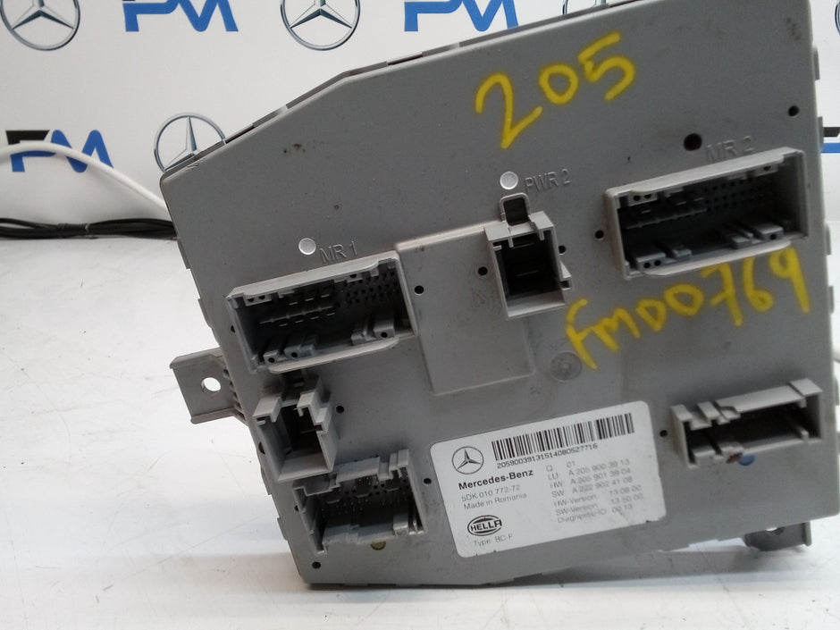 MERCEDES C-CLASS REAR SAM CONTROL MODULE W205 A2059003913 FM00769