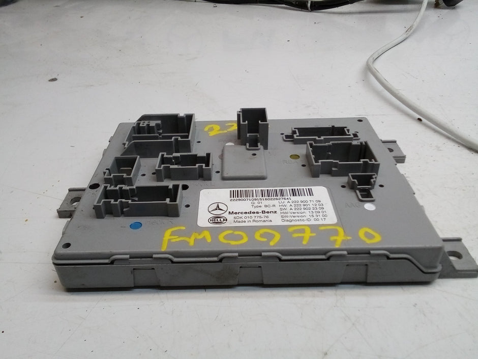 MERCEDES S-CLASS REAR SAM CONTROL MODULE W222 A2229007109 FM00770