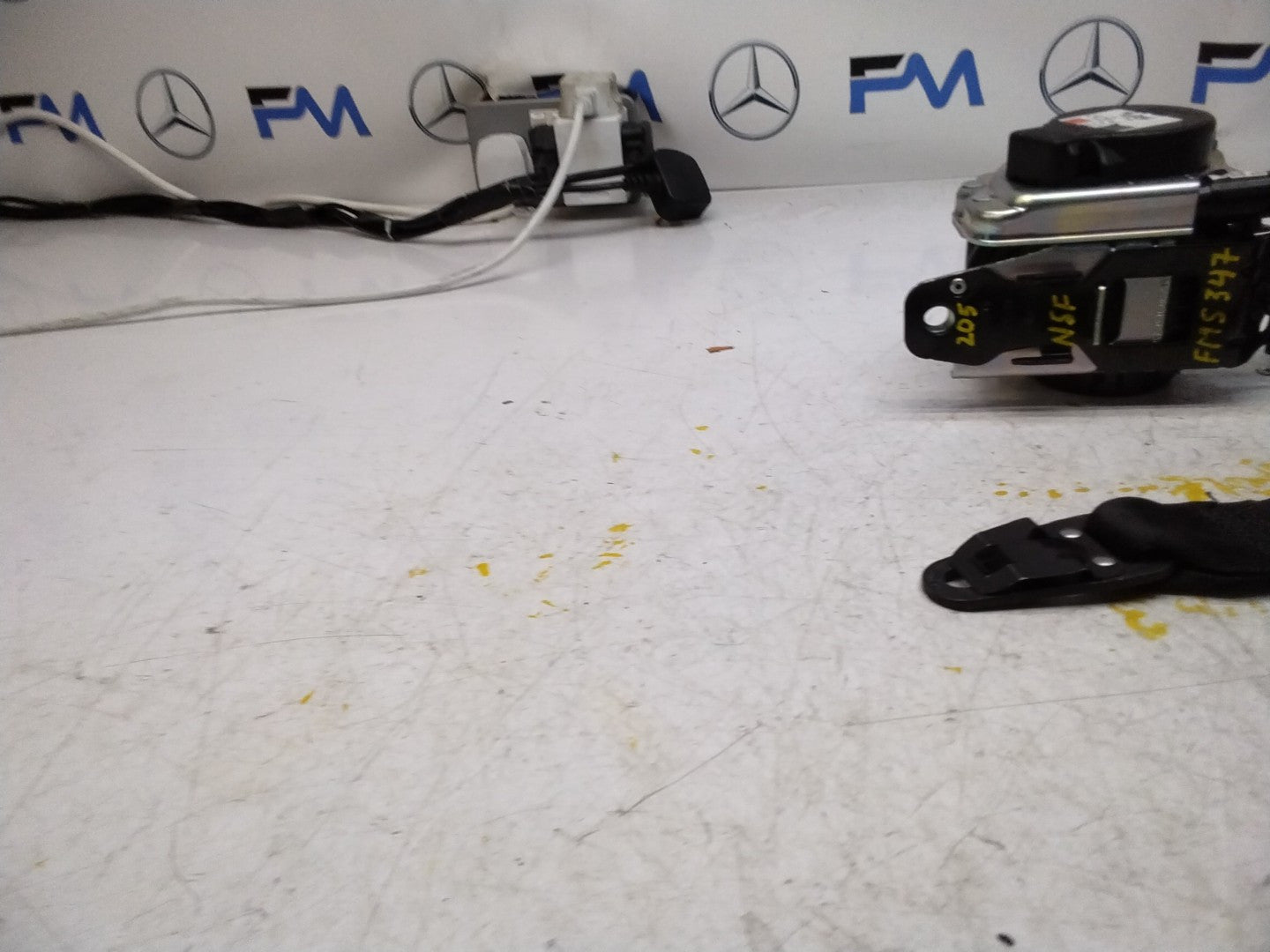 MERCEDES C-CLASS W205 SEAT BELT FRONT PASSENGER LEFT SIDE A2058600185 FMS347 NSF