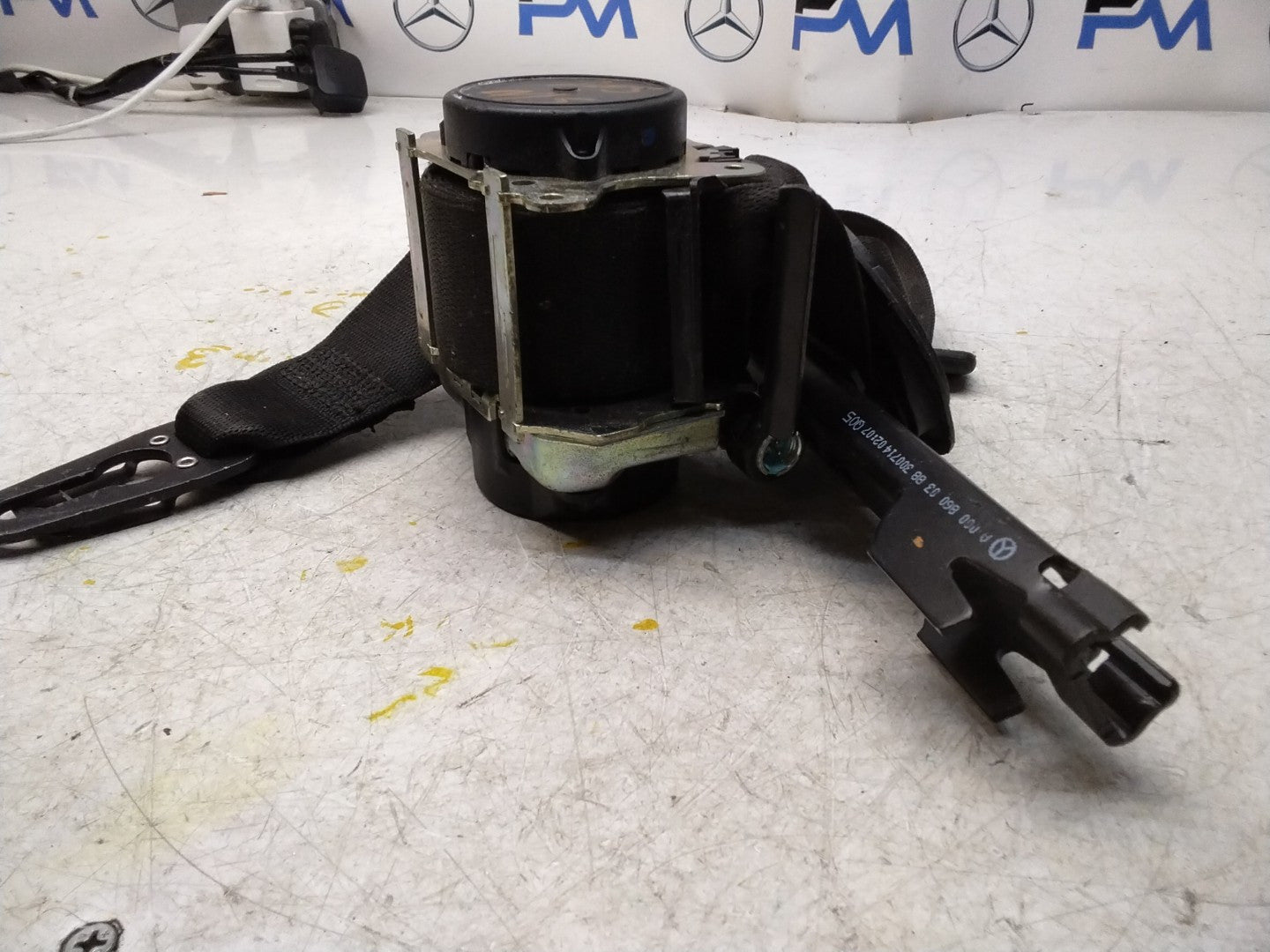 MERCEDES C-CLASS W205 SEAT BELT FRONT PASSENGER LEFT SIDE A2058600185 FMS327 NSF