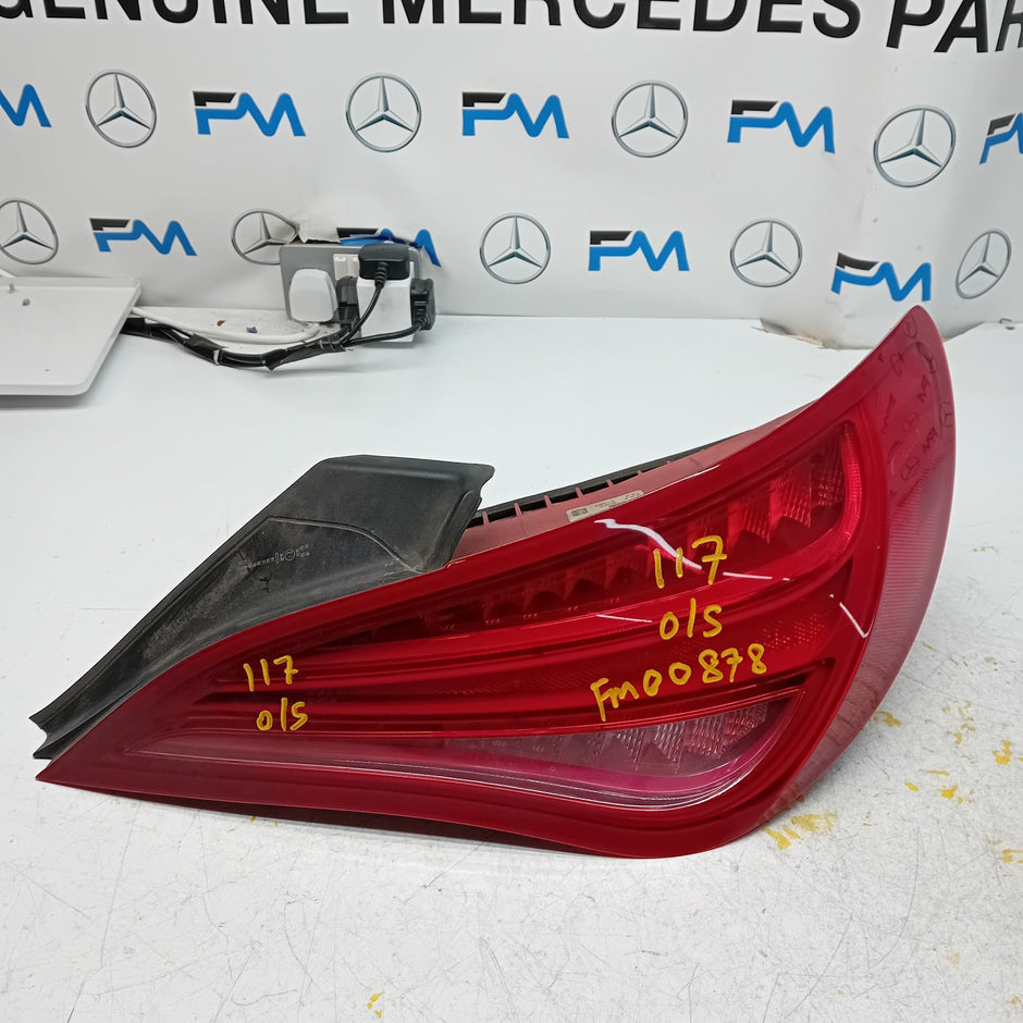 MERCEDES CLA W117 DRIVER SIDE OS REAR TAIL LIGHT A1179060601 2017 FMT00878