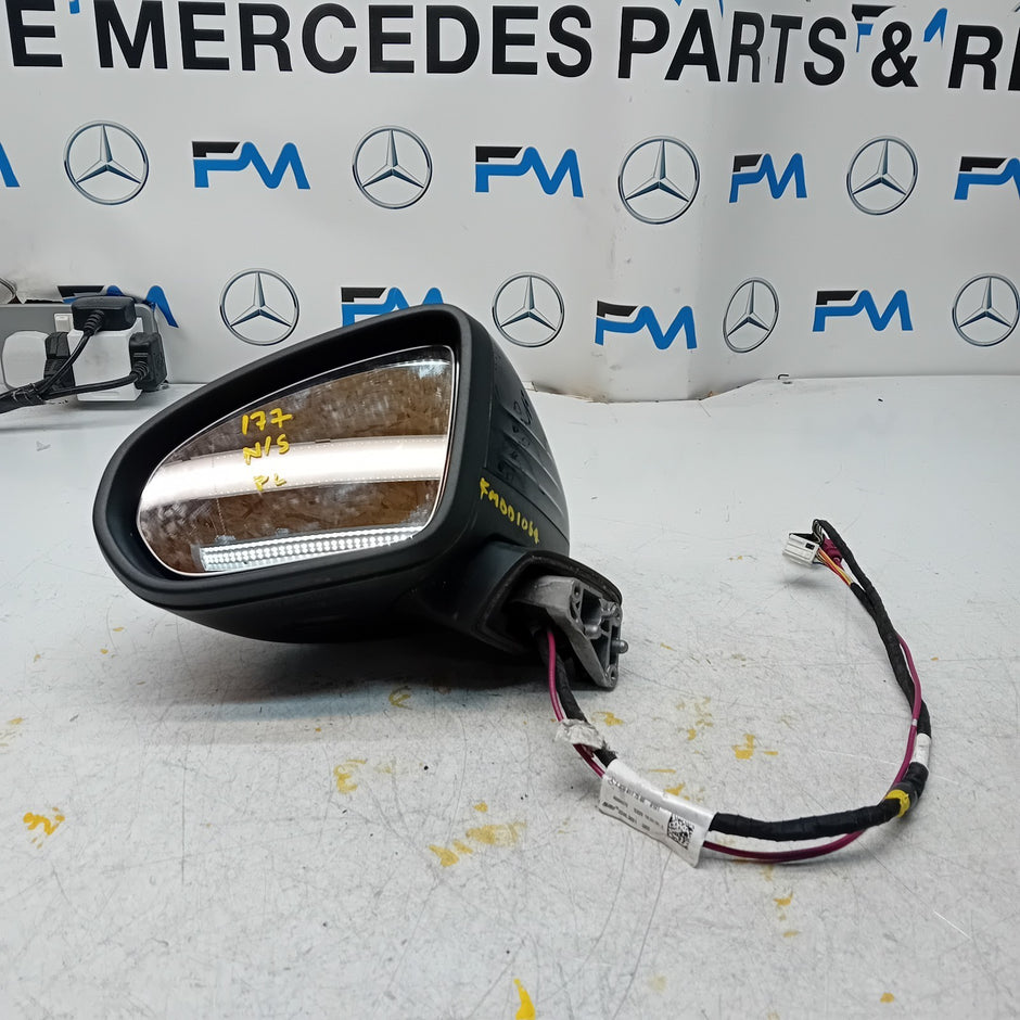 MERCEDES A Class W177 Passenger Side Wing Mirror A1778109902 Black PL FM0010064