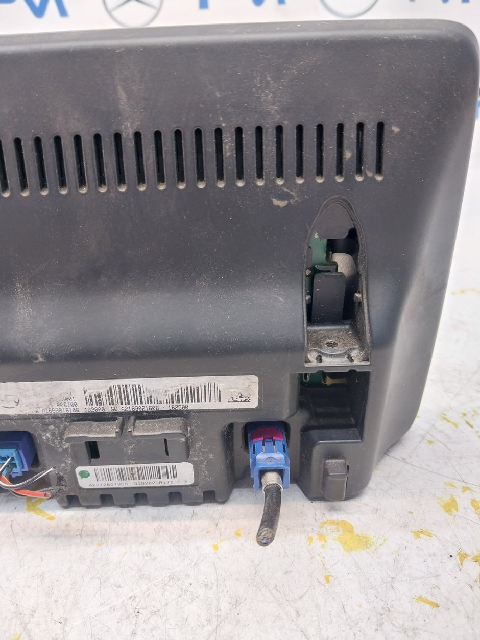 MERCEDES ML/M-CLASS W166 DISPLAY SCREEN A1669007814 2015 FM00721