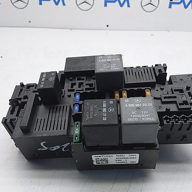 MERCEDES BENZ S-CLASS W222 FUSE BOX RELAY A2229063202 FMF71