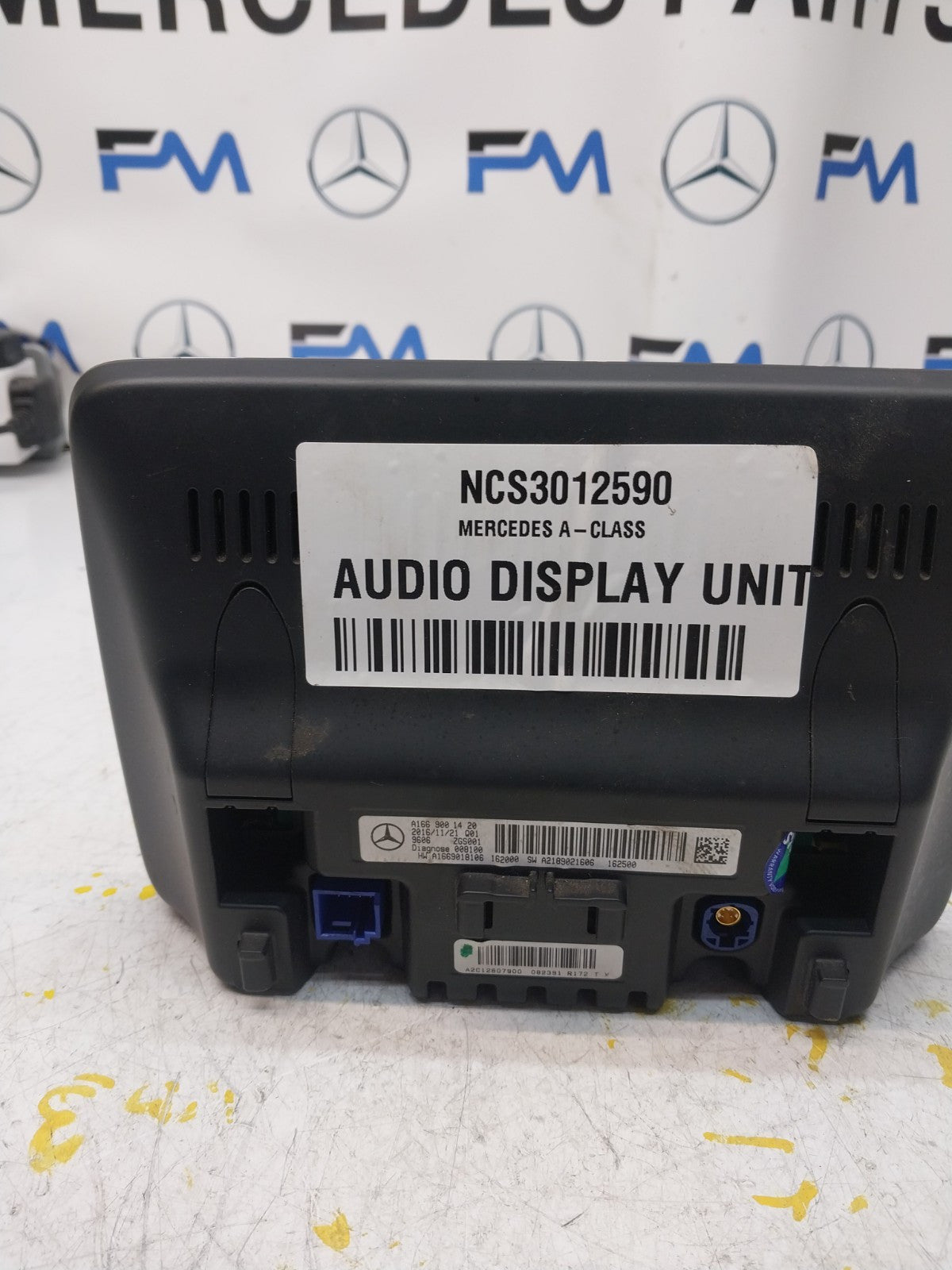 MERCEDES M-CLASS W166 DISPLAY SCREEN A1669001420 2016 FM00716