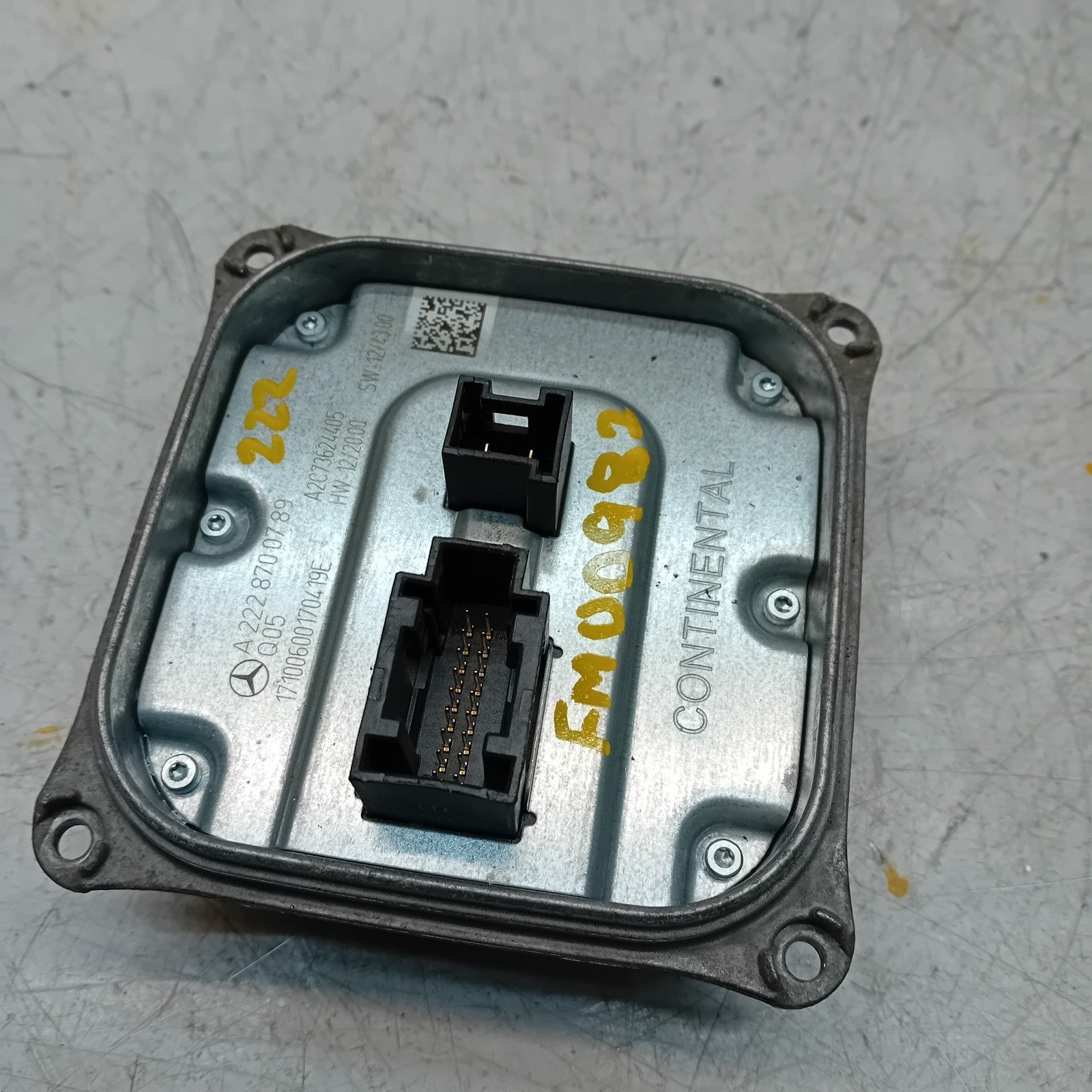 MERCEDES S-CLASS W222 HEADLIGHT CONTROL UNIT A2228700789 FM00982