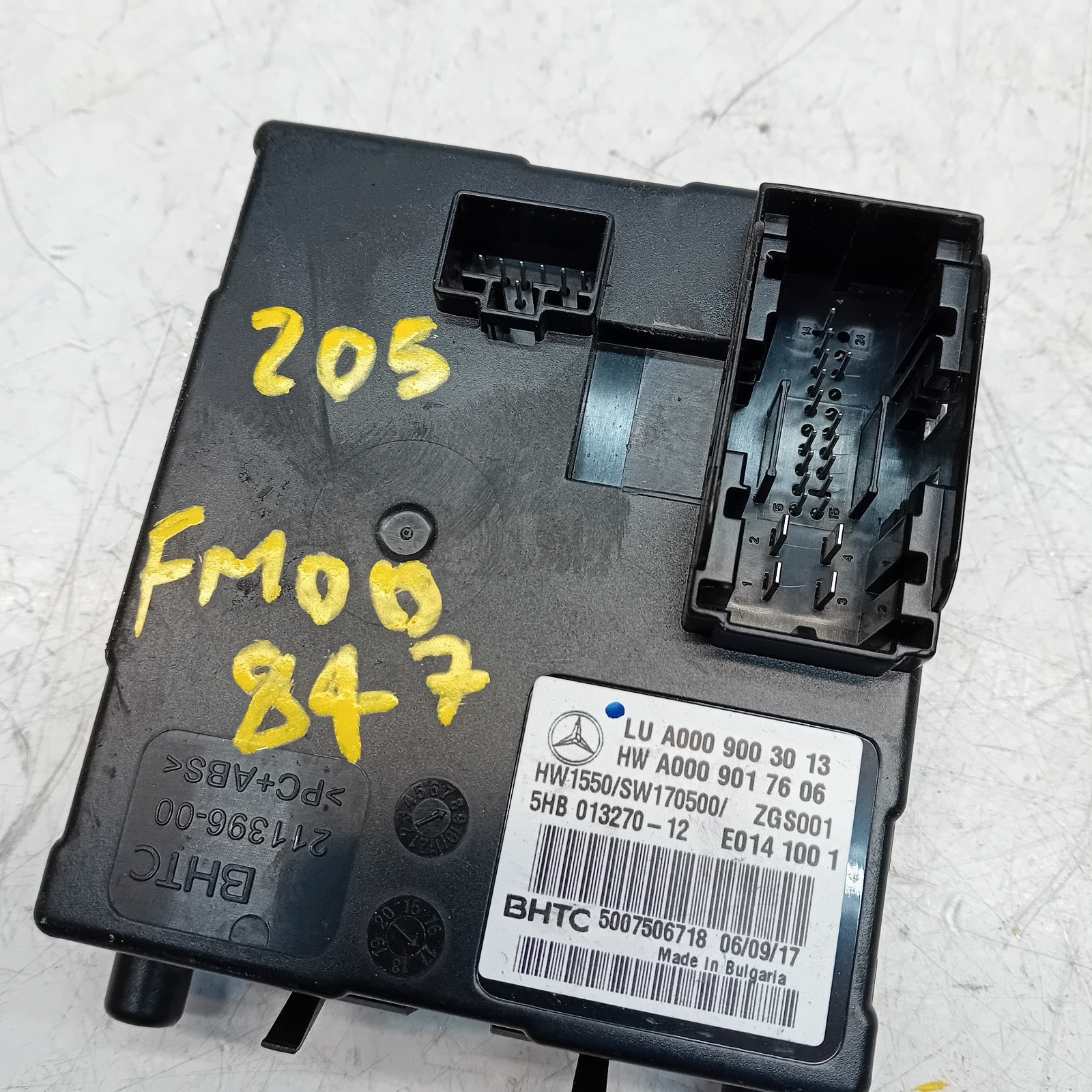 MERCEDES C CLASS 2017 W205 AIR CONDITIONING CONTROL MODULE A0009003013 FM00847