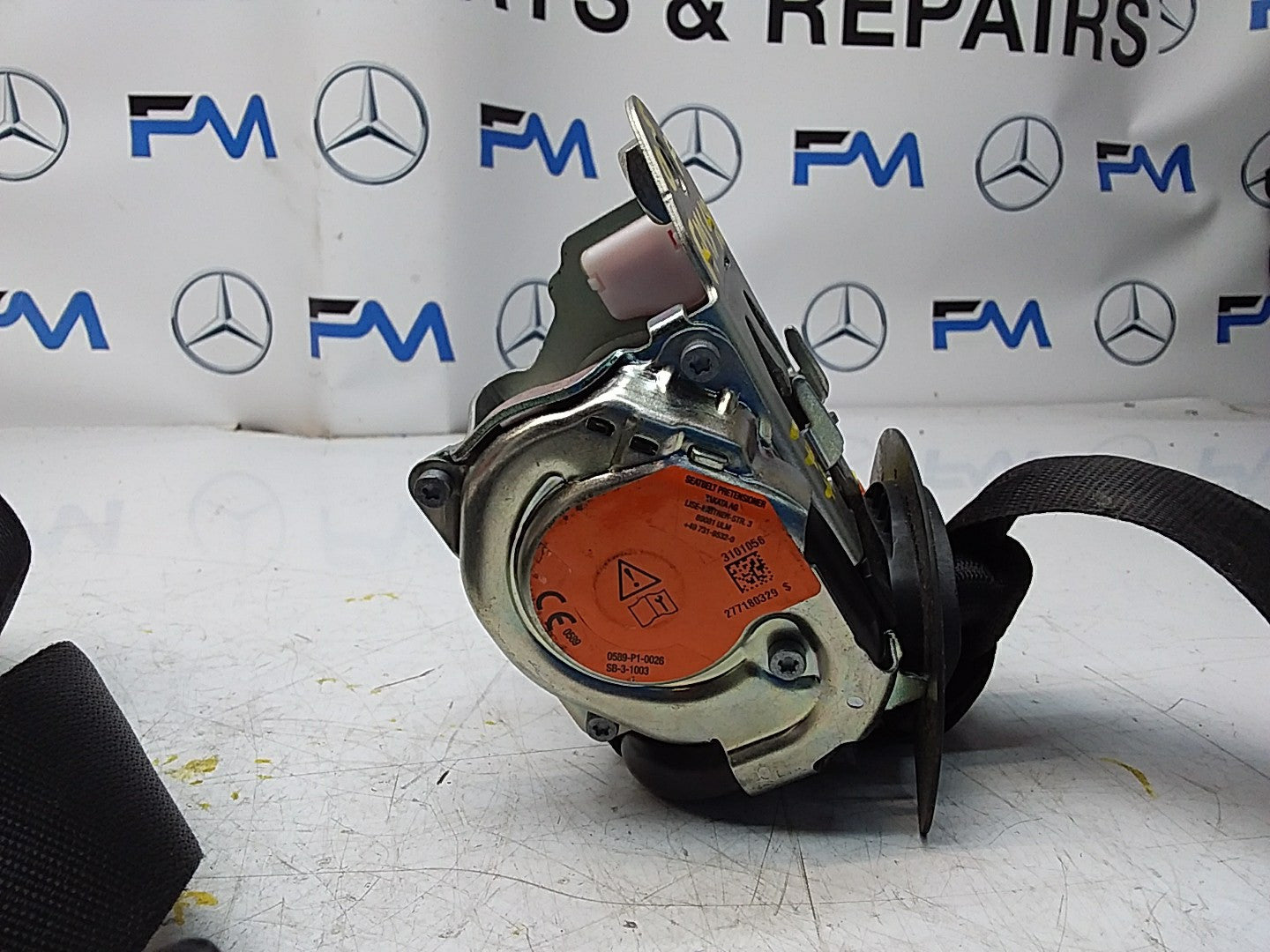 MERCEDES A CLASS  FRONT RIGHT SEAT BELT WITH PRETENSIONER A1778600800 FMS48 OSF