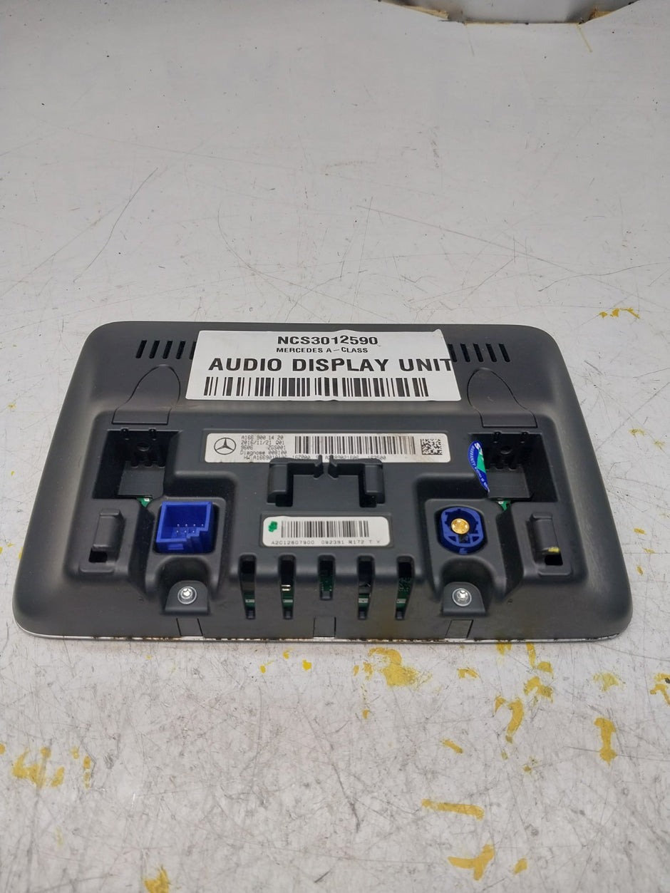 MERCEDES M-CLASS W166 DISPLAY SCREEN A1669001420 2016 FM00716