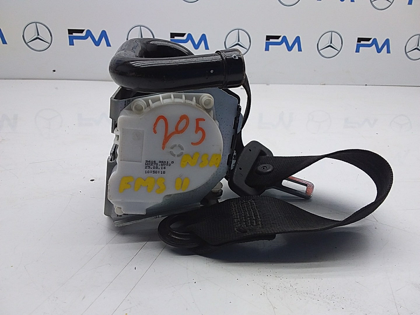 MERCEDES C CLASS W205 REAR PASSENGER SIDE N/S/R SEAT BELT A2058600585 FMS11