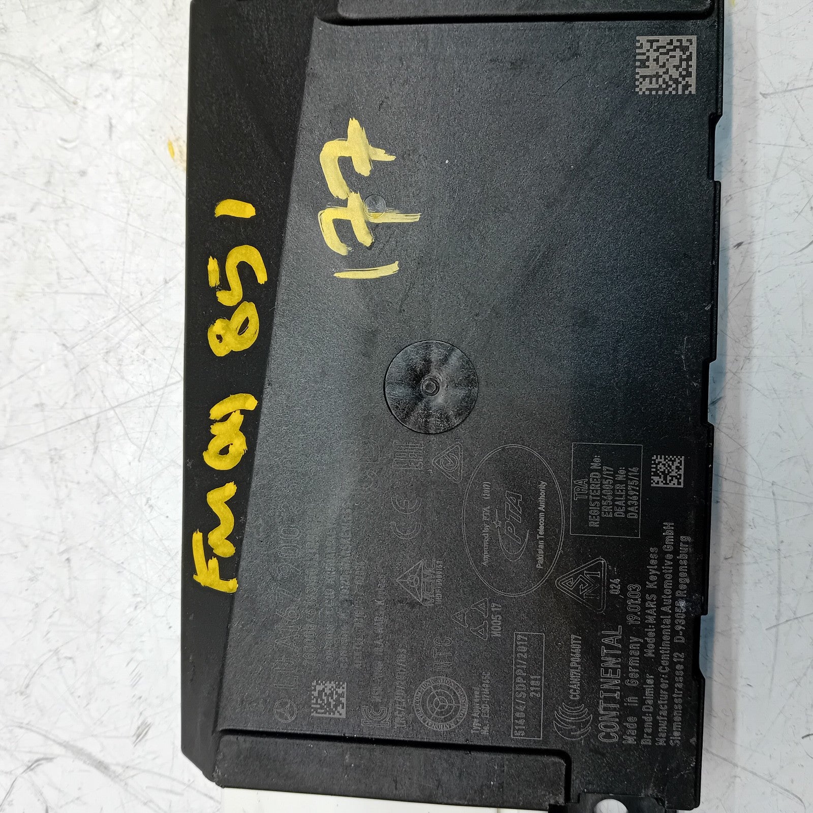 MERCEDES A CLASS IGNITION CONTROL MODULE ECU A1679003504 W177 FM00851