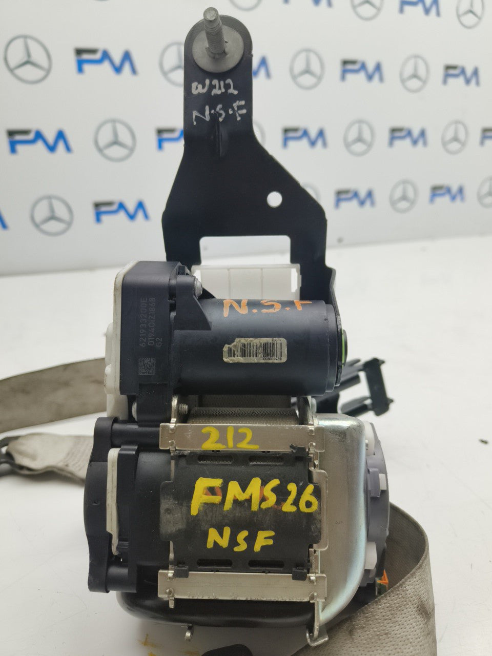 MERCEDES E CLASS W212 SEAT BELT FRONT LEFT PASSENGER SIDE A2128600786 FMS26 NSF