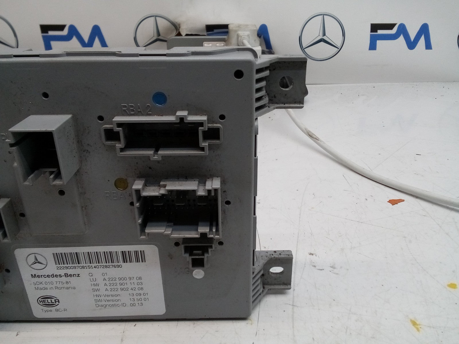 MERCEDES S-CLASS REAR SAM CONTROL MODULE W222 A2229009708 FM00767