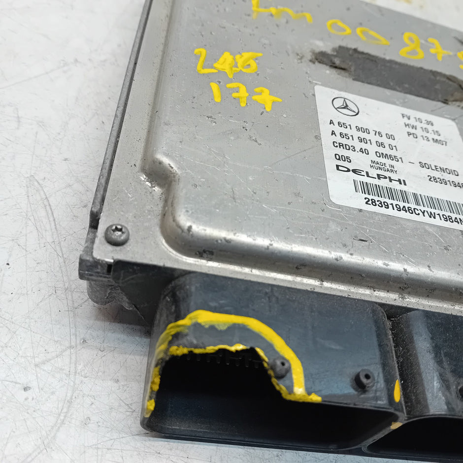 MERCEDES  B CLASS W246 W177 ENGINE  ECU CONTROL MODULE A6519007600 FM00875