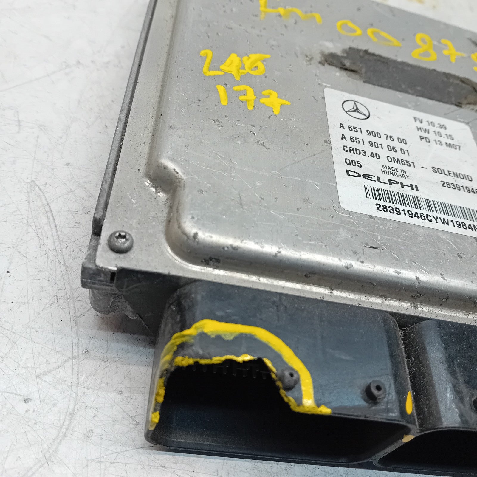 MERCEDES  B CLASS W246 W177 ENGINE  ECU CONTROL MODULE A6519007600 FM00875