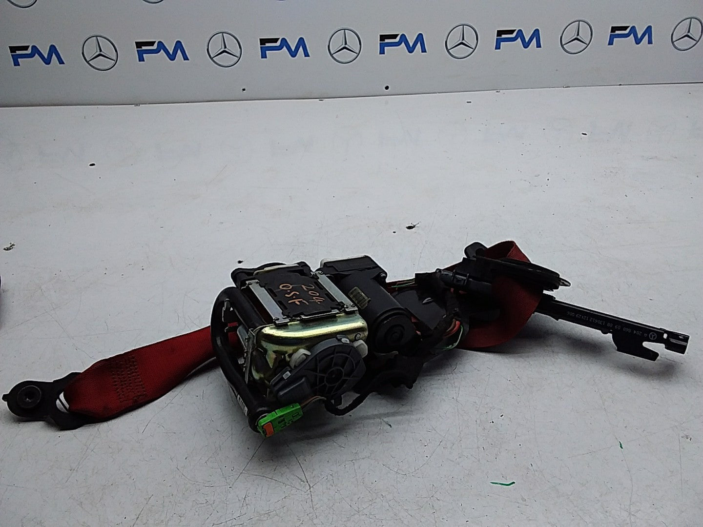 MERCEDES C-CLASS W204 SEAT BELT FRONT RIGHT DRIVER SIDE A2048602485 FMS244 OSF
