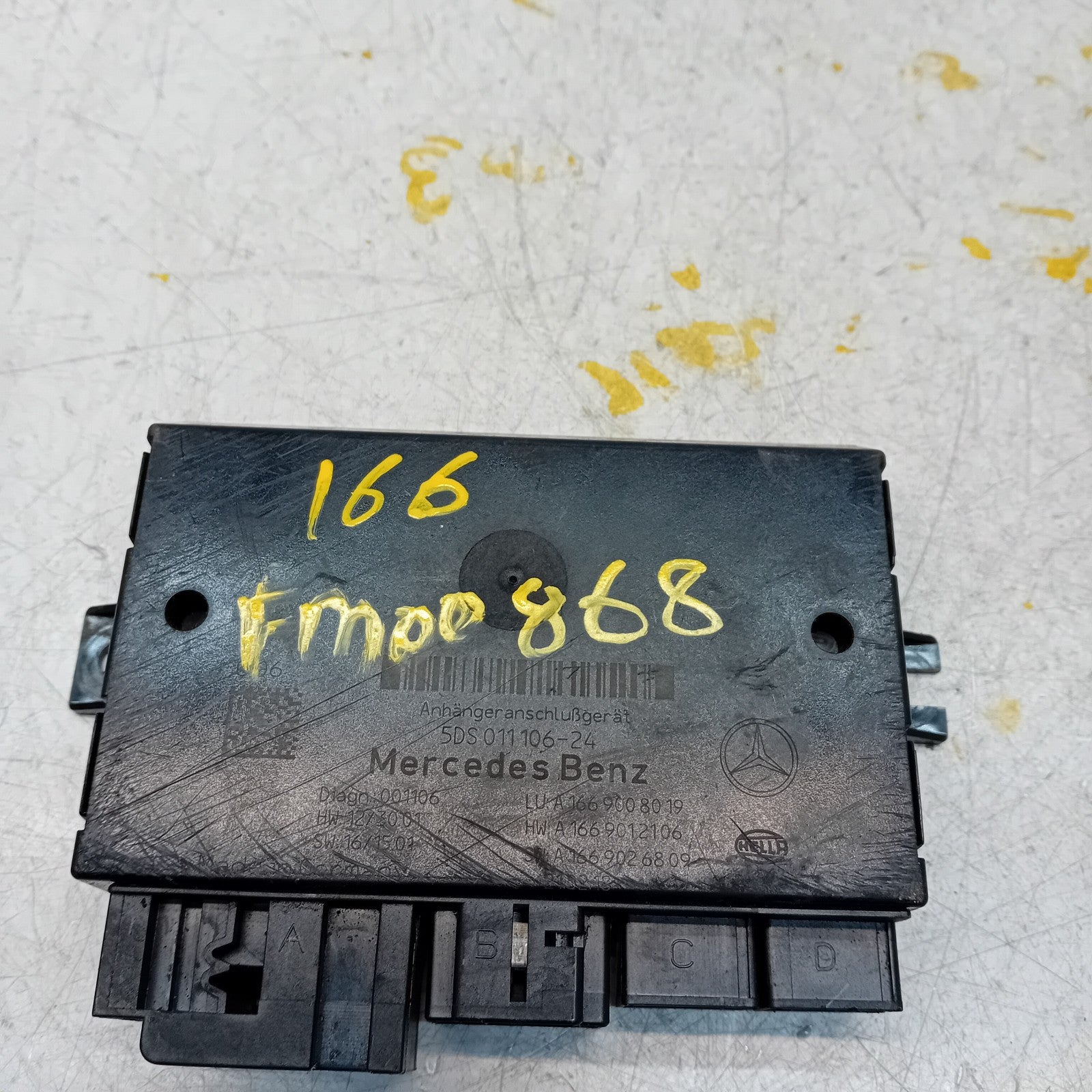 MERCEDES GLE W166 ELECTRIC TOWBAR CONTROL UNIT A1669008019 FM00868
