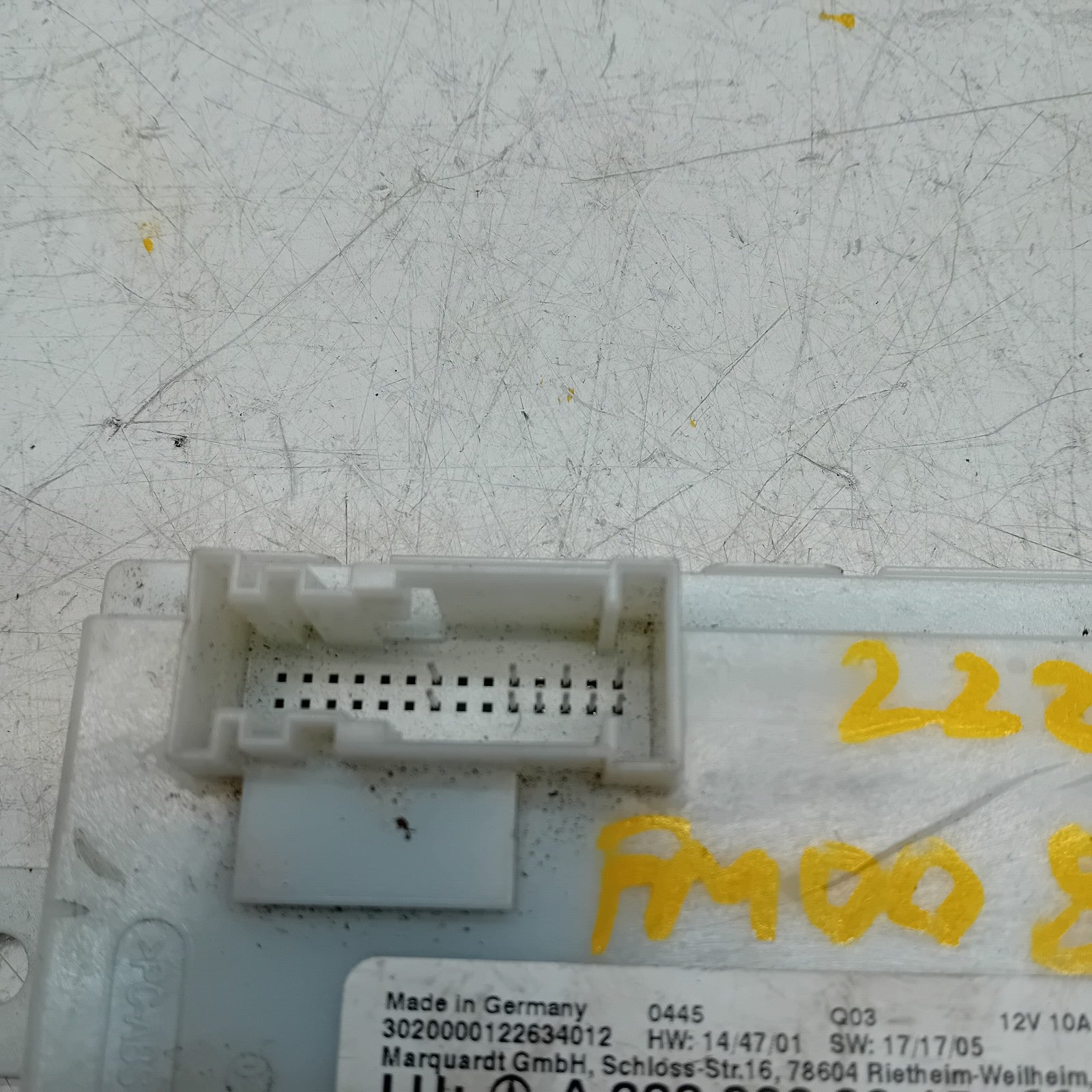 MERCEDES BENZ S-CLASS KEYLESS GO CONTROL UNIT W222 A2229009915 FM00862