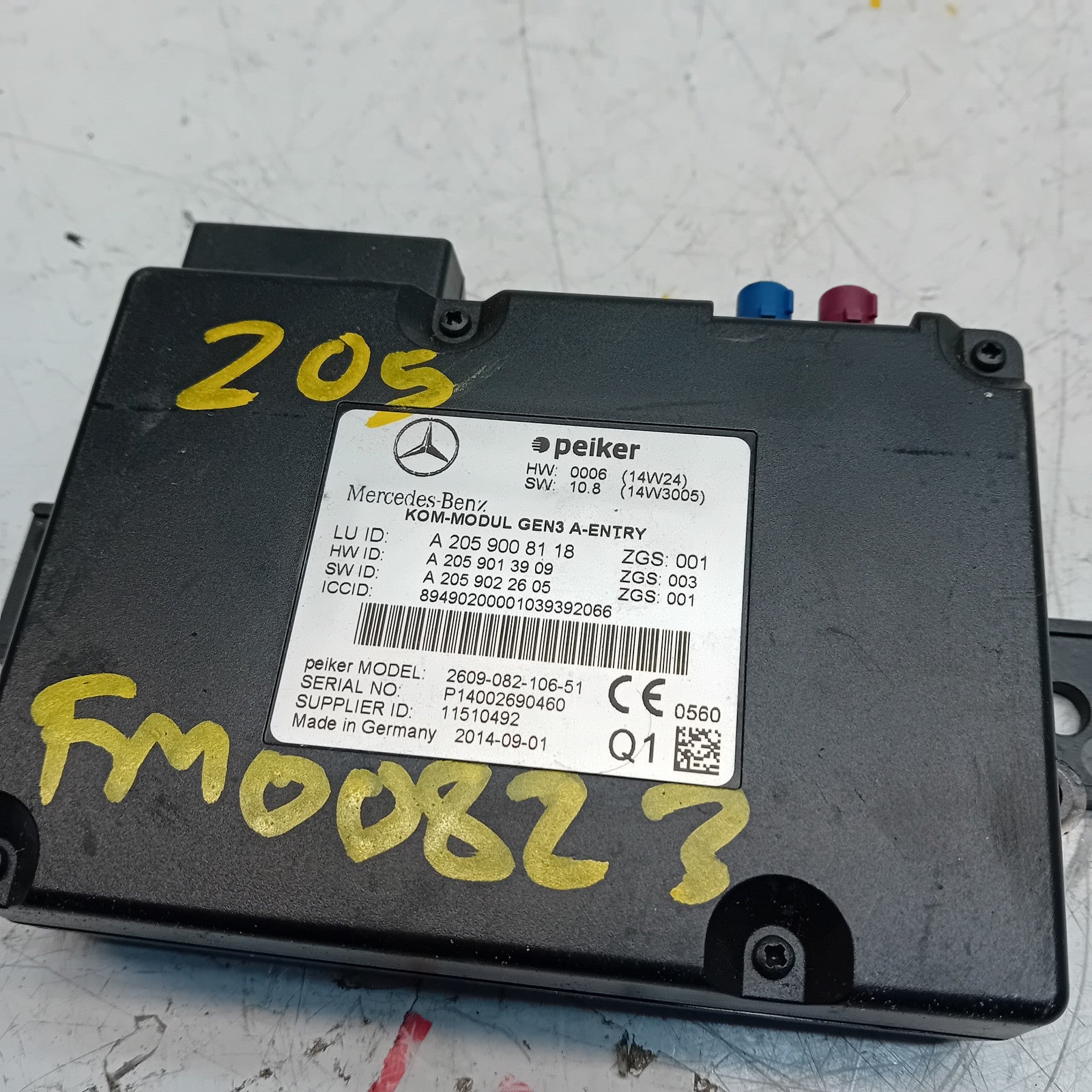 MERCEDES C-CLASS GEARBOX CONTROL UNIT W205 A2059007705 FM00774