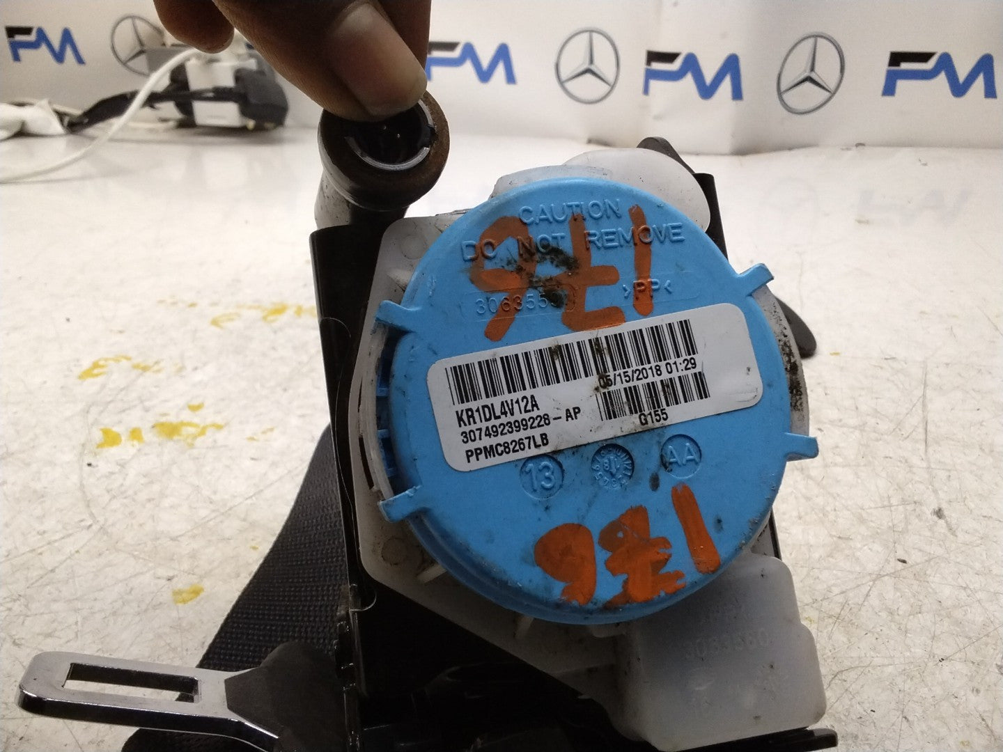 MERCEDES A CLASS W176 REAR L / R SIDE SEAT BELT A1768602385 FMS167 NSR OSR