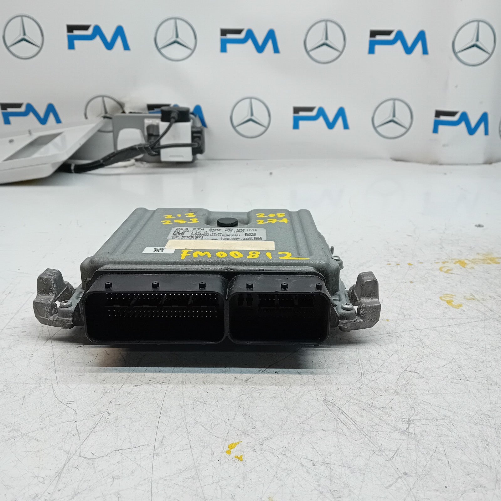MERCEDES  C-CLASS 2015 ENGINE  ECU CONTROL MODULE A2749002900 FM00812