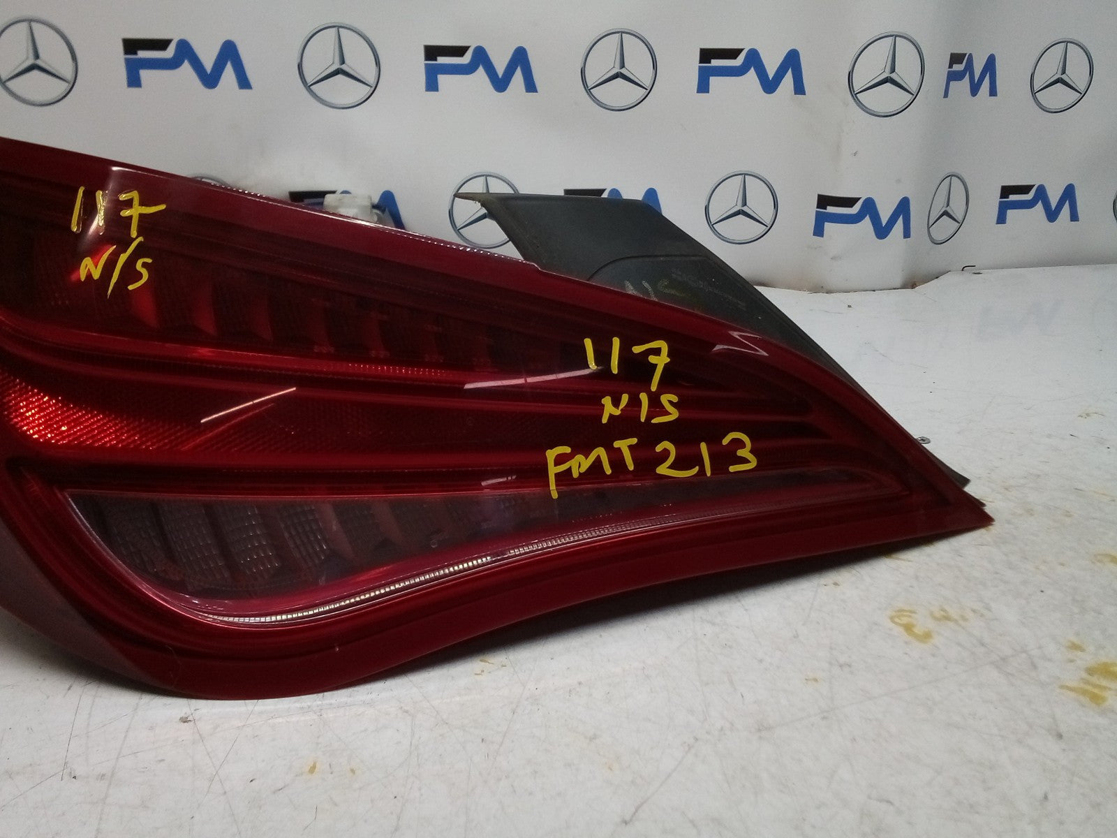 MERCEDES CLA W117 PASSENGER SIDE LEFT NS REAR TAIL LIGHT A1179060501 2015 FMT213