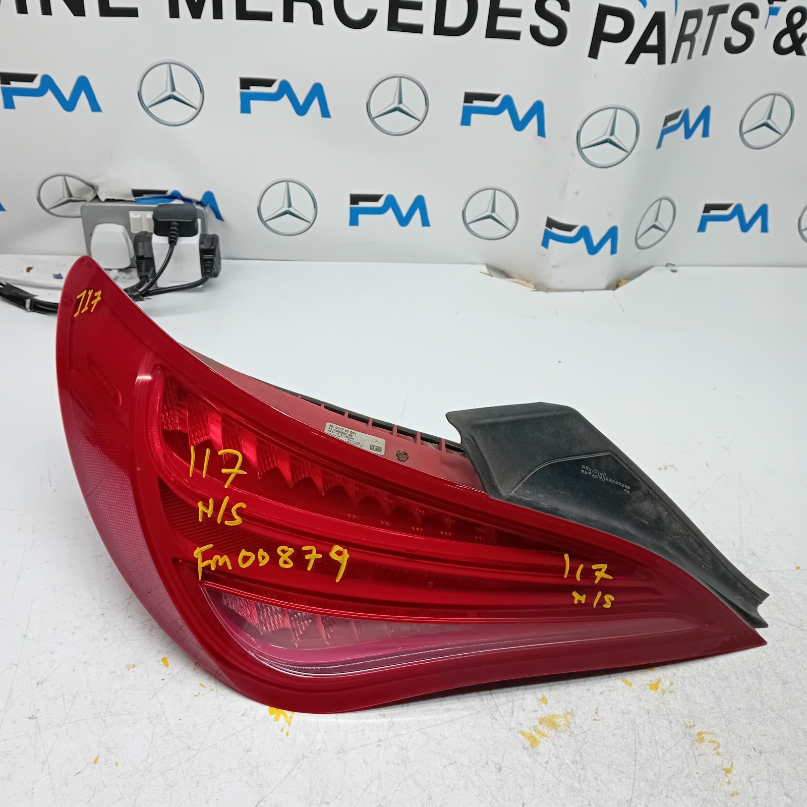 MERCEDES CLA W117 PASSENGER SIDE NS REAR TAIL LIGHT A1179060501 2017 FMT00879