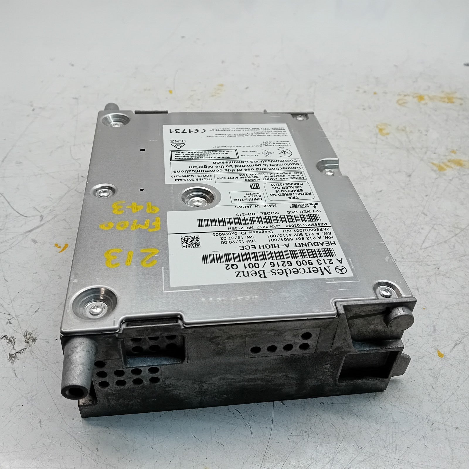 MERCEDES BENZ E-CLASS W213 2017 RADIO CD STEREO HEAD UNIT A2139006216 FM00943