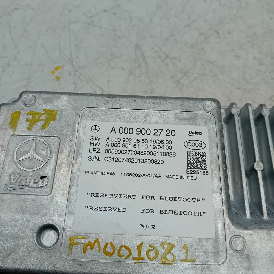 MERCEDES A C-CLASS W177 W205 BLUETOOTH PARKING CONTROL A0009002720 FM001081