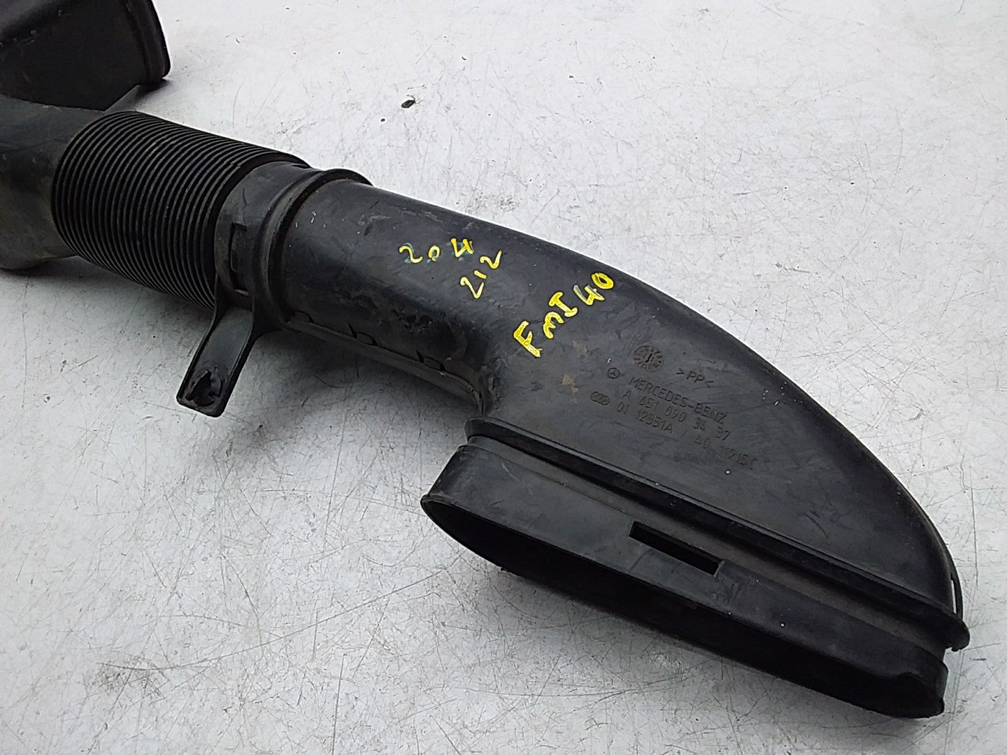 MERCEDES BENZ E-CLASS W212 AIR INTAKE TUBE A6510903437 FMI40