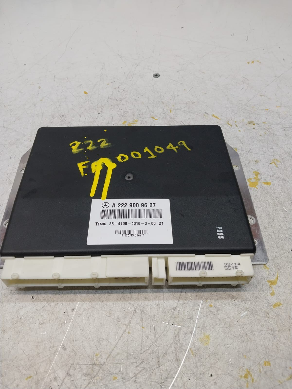 MERCEDES S-CLASS W222 SUSPENSION CONTROL UNIT MODULE A2229009607 FM001049