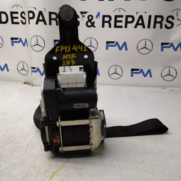 MERCEDES W207 E CLASS FRONT LEFT PASSENGER SIDE SEAT BELT A2078605985 FMS442 NSF
