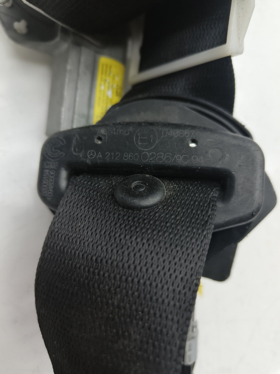 MERCEDES BENZ E-CLASS W212 DRIVER SIDE FRONT SEAT BELT A2128600286 OSF FMS34