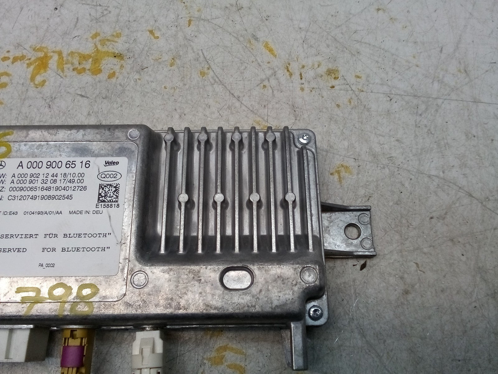 MERCEDES C-CLASS W205 BLUETOOTH PARKING CONTROL A0009006516 FM00798