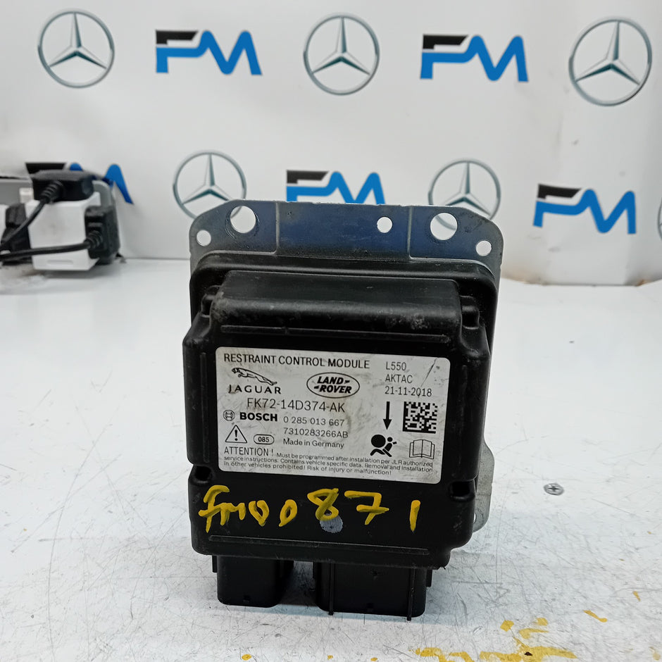 LANDROVER DISCOVERY SPORT 2016 RESTRAINT CONTROL MODULE FK72-14D374-AK FM00871