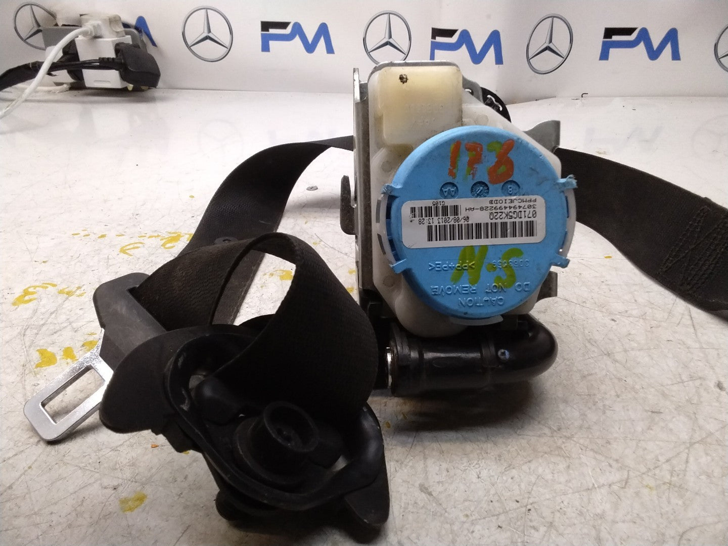 MERCEDES A CLASS W176 SEAT BELT FRONT LEFT SIDE A1768600185 FMS175 NSF