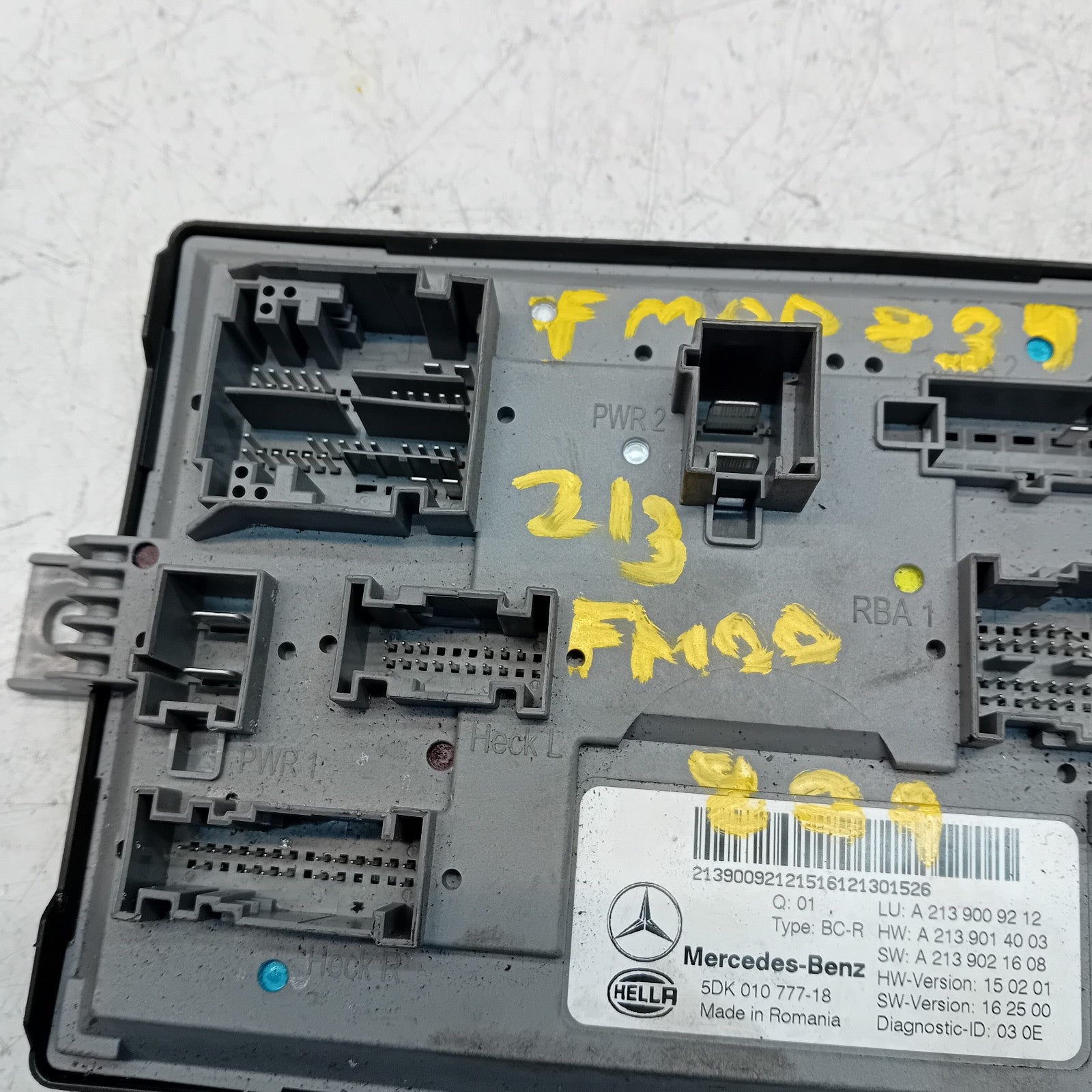 MERCEDES E-CLASS REAR SAM CONTROL MODULE W213 A2139009212 FM00839