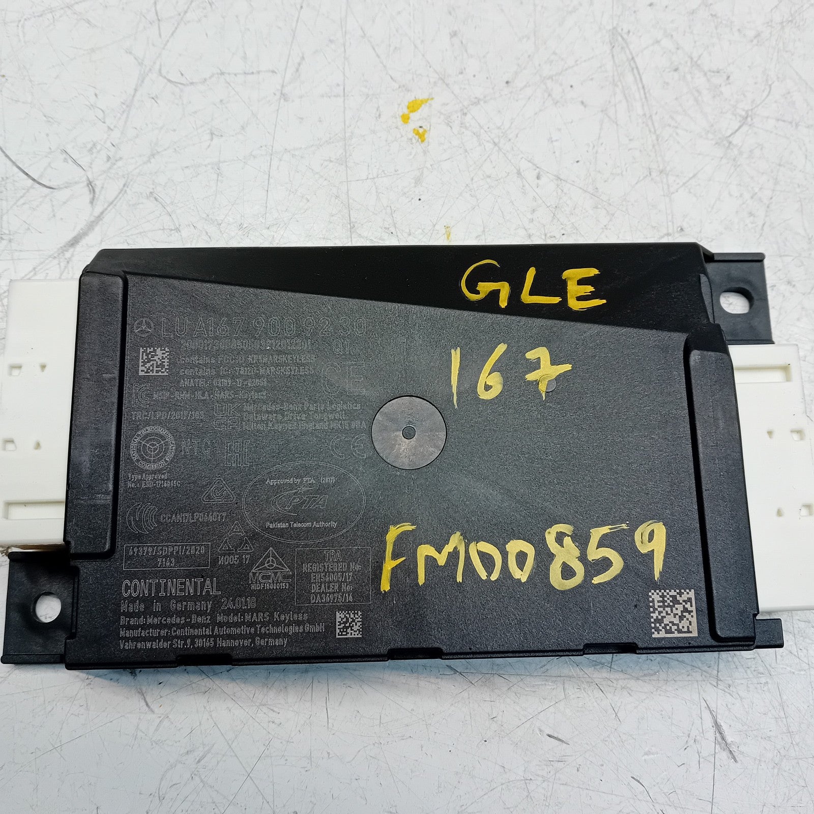 MERCEDES GLE CLASS IGNITION CONTROL MODULE ECU A1679009230 W167 FM00859