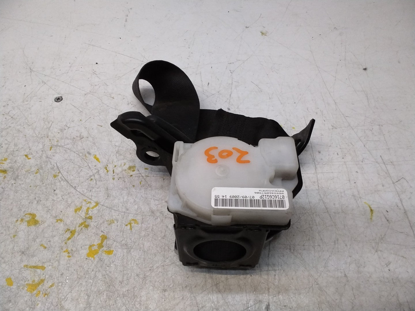MERCEDES C CLASS CL203 SEAT BELT REAR RIGHT DRIVER SIDE A2038609085 FMS356 OSR