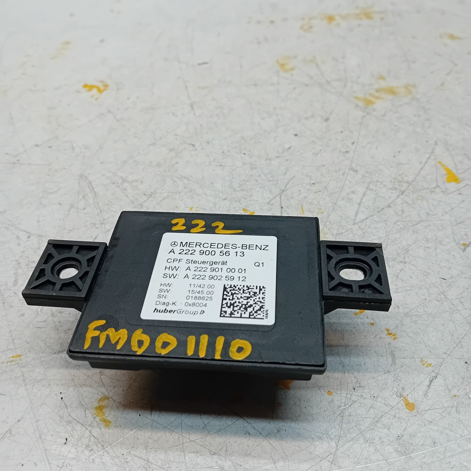 MERCEDES C S CLASS CAMERA REAR CONTROL MODULE ECU A2229005613 FM001110