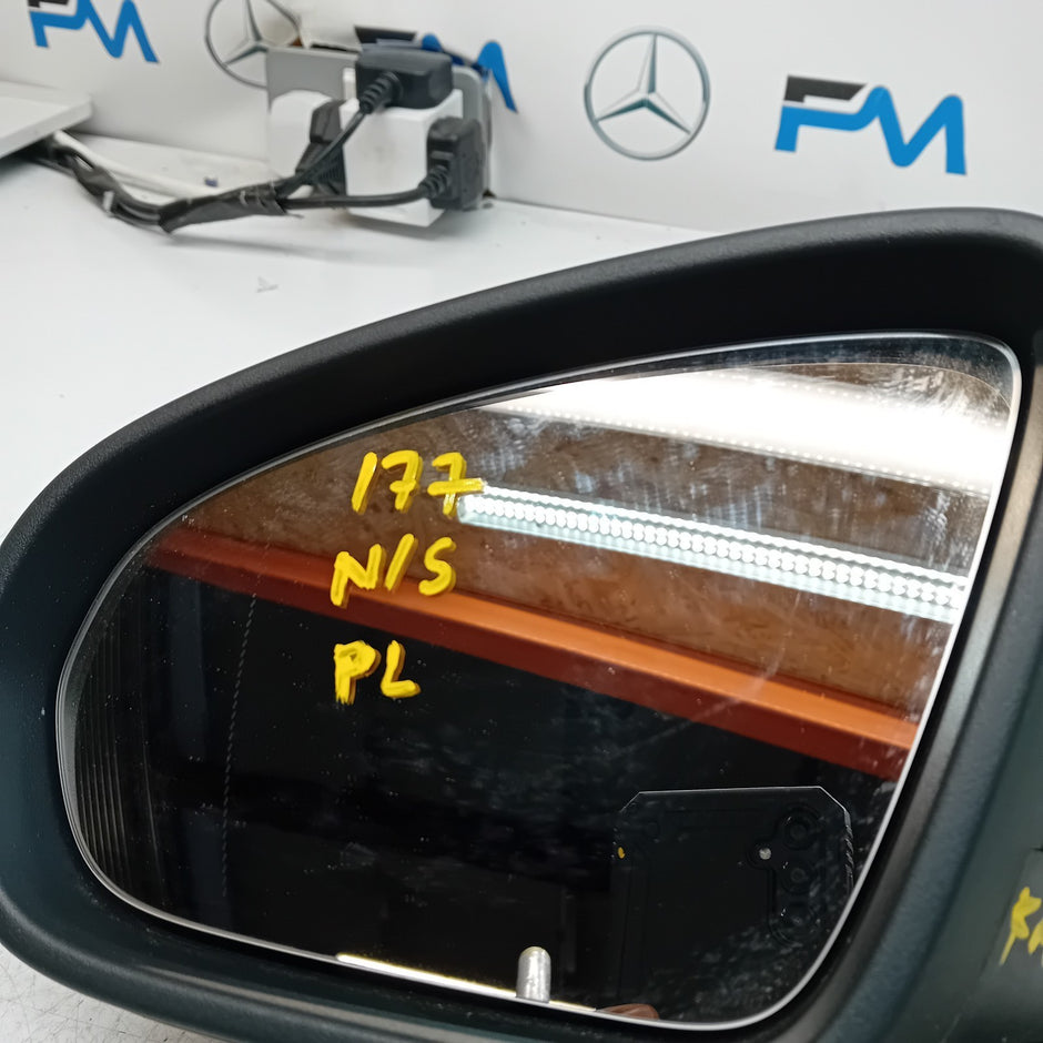 MERCEDES A Class W177 Passenger Side Wing Mirror A1778109902 Black PL FM0010064