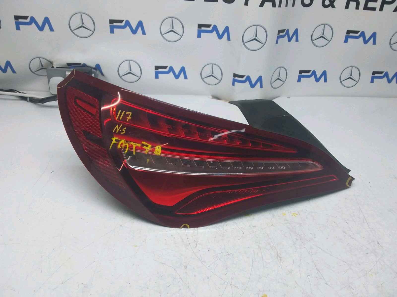 MERCEDES CLA W117 REAR PASSENGER N/S TAIL LIGHT A1769063900 2017 FMT78