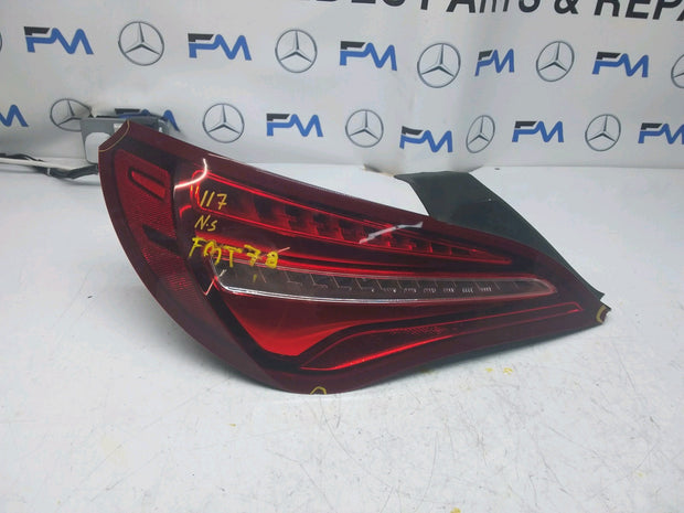 MERCEDES CLA W117 REAR PASSENGER N/S TAIL LIGHT A1769063900 2017 FMT78