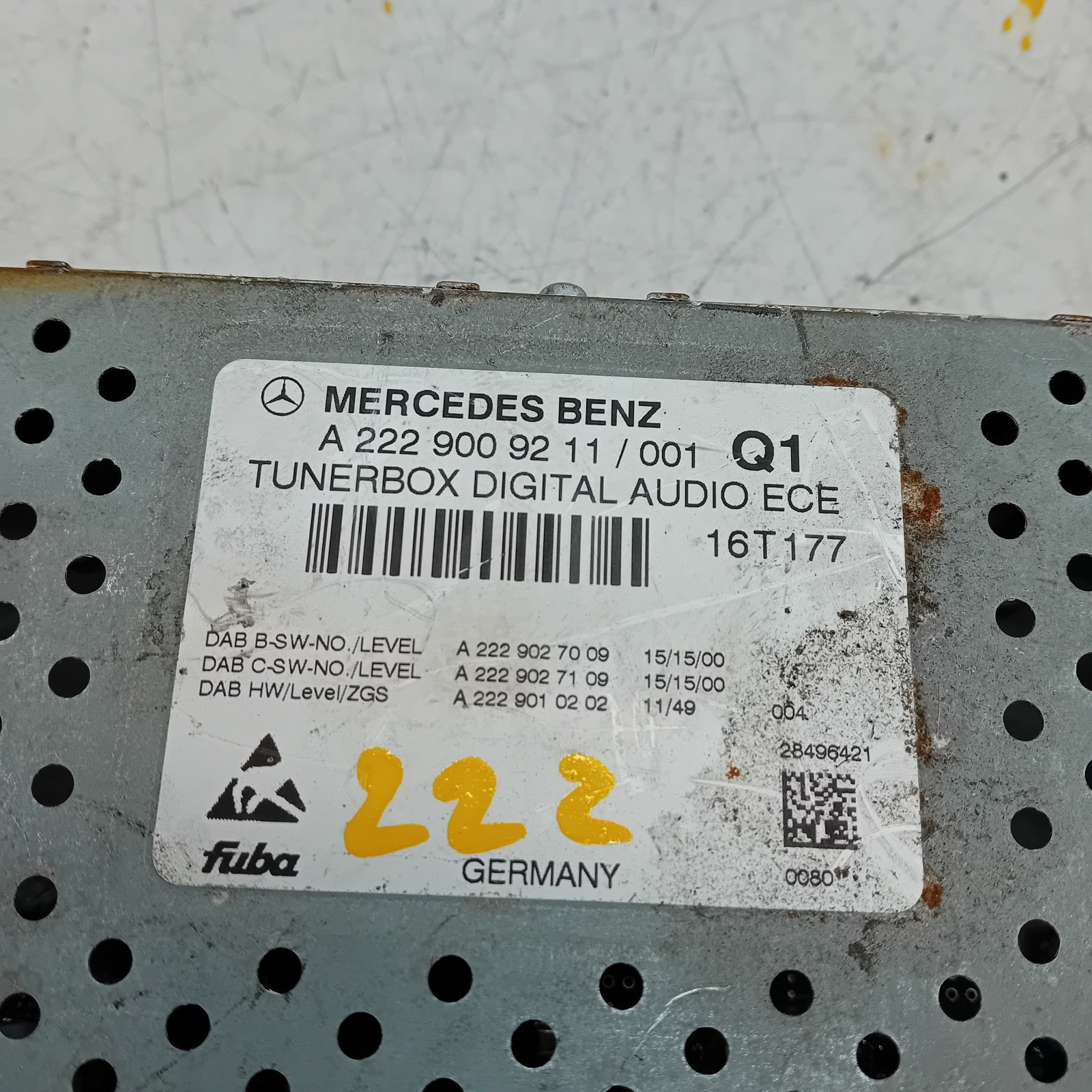 Mercedes GLC E S Class Radio Tuner Box W253 W222 W213 14-21 A2229009211 FM00900