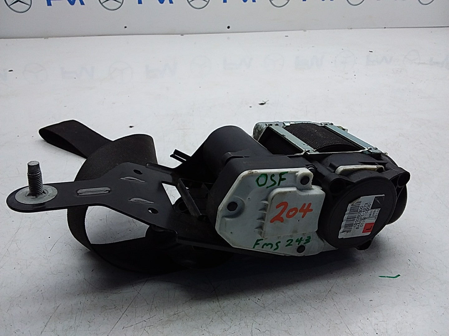 MERCEDES C-CLASS W204 SEAT BELT FRONT RIGHT DRIVER SIDE A2048605186 FMS243 OSF