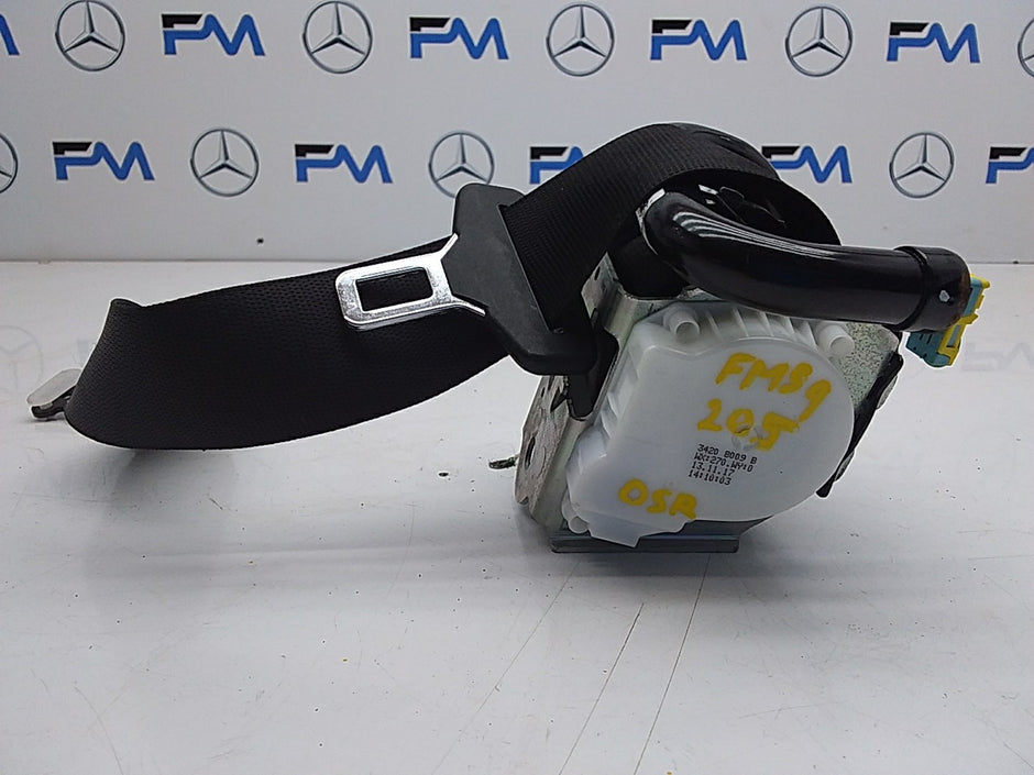 MERCEDES BENZ W205 C CLASS DRIVER REAR SIDE BELT RIGHT OSR A2058600685 FMS9