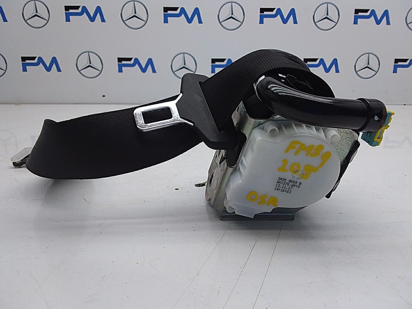 MERCEDES BENZ W205 C CLASS DRIVER REAR SIDE BELT RIGHT OSR A2058600685 FMS9
